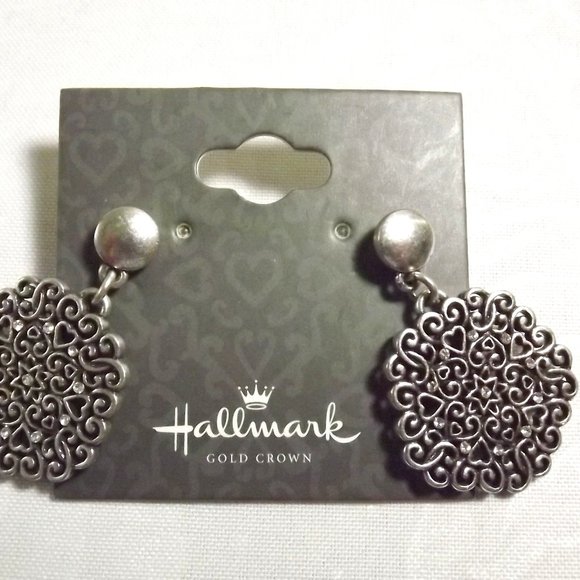 Hallmark Gold Crown Collection NOS Pierced Earrings - Picture 1 of 5